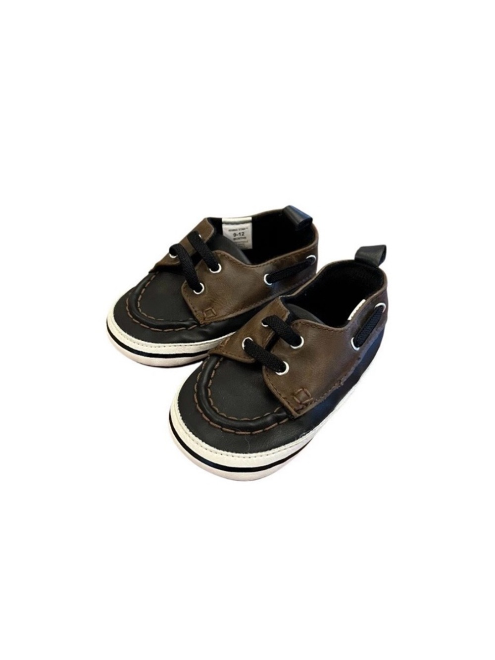 Rising Star Baby Boys 9-12 Months Shoes Soft Sole Black Brown